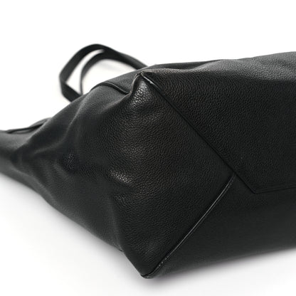 Celine Soft Grained Calfskin Small Belt Cabas Phantom Black 7 of 12