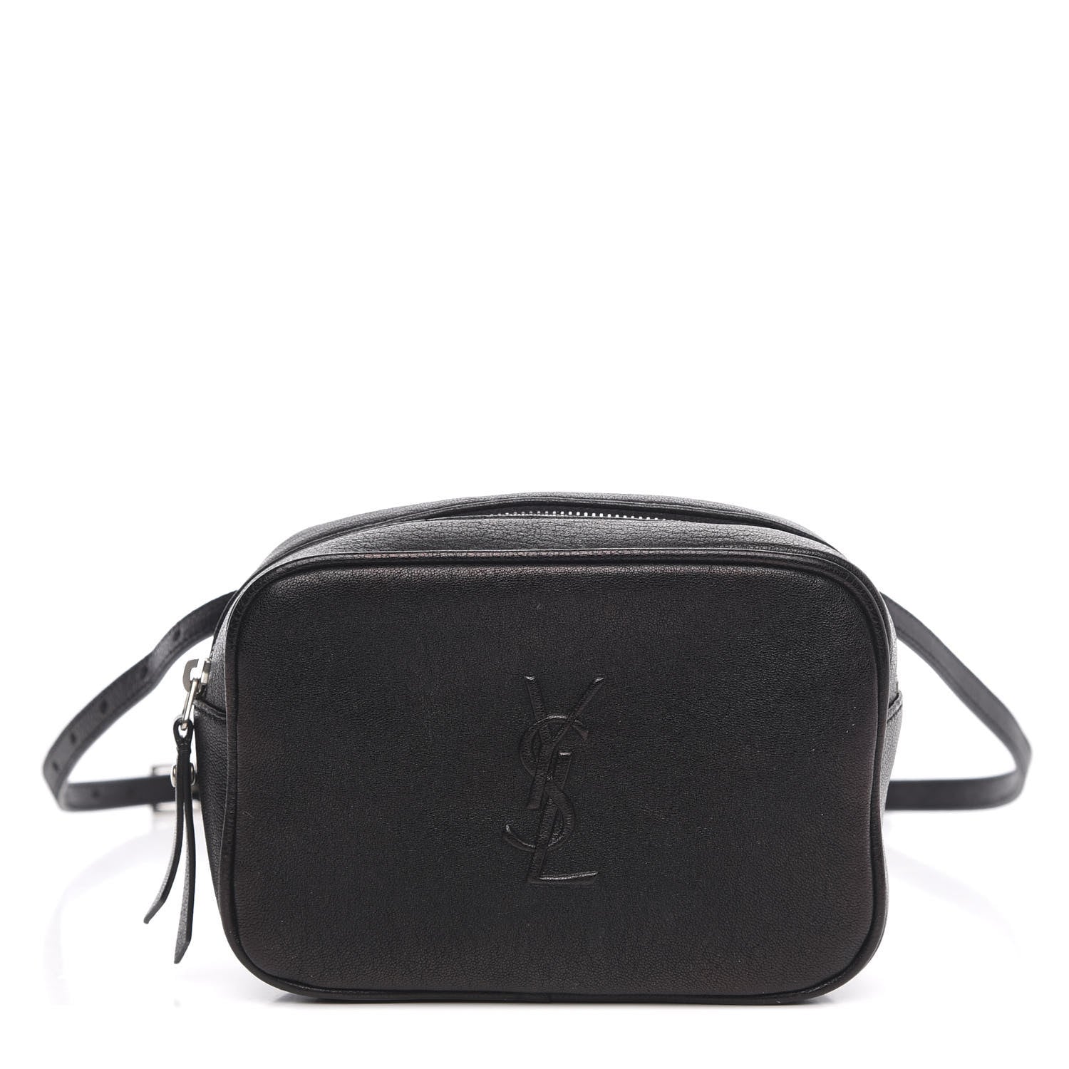 Saint Laurent Lambskin Monogram Lou Belt Bag Black 1 of 13