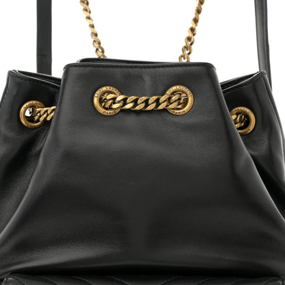 Saint Laurent Lambskin Matelasse Monogram Joe Backpack Black 8 of 11