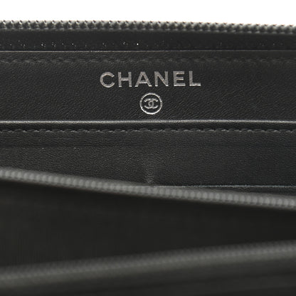 Chanel Caviar Large Timeless CC Zip Around Wallet Black 6 of 9
