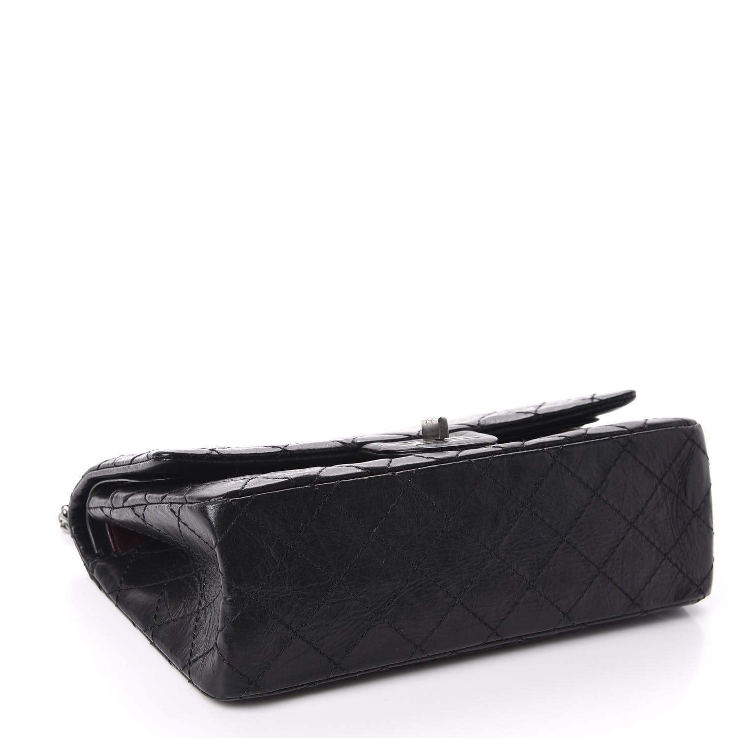 Chanel Aged Calfskin Quilted 2.55 Reissue 225 Flap Black 3 of 9