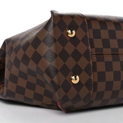 Louis Vuitton Damier Ebene Caissa Hobo Cherry 7 of 9