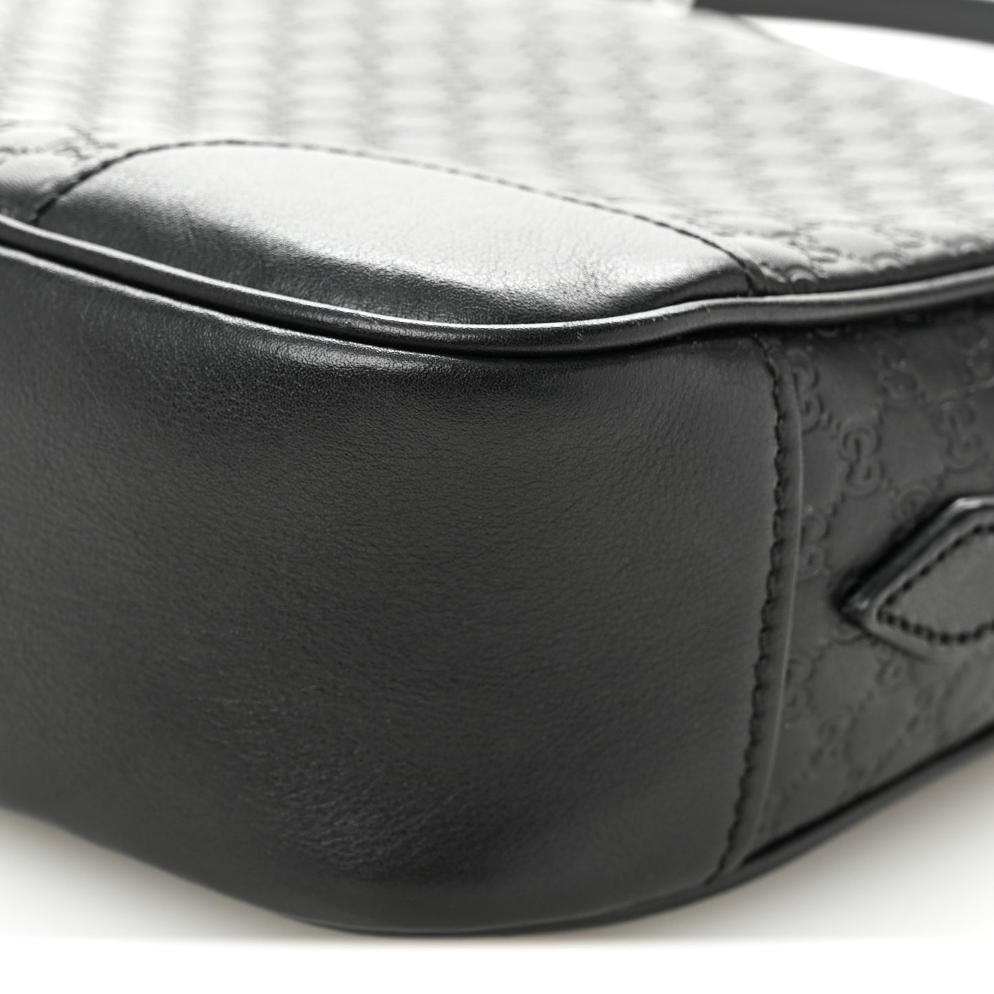 Microguccissima Mini Bree Messenger Bag Black