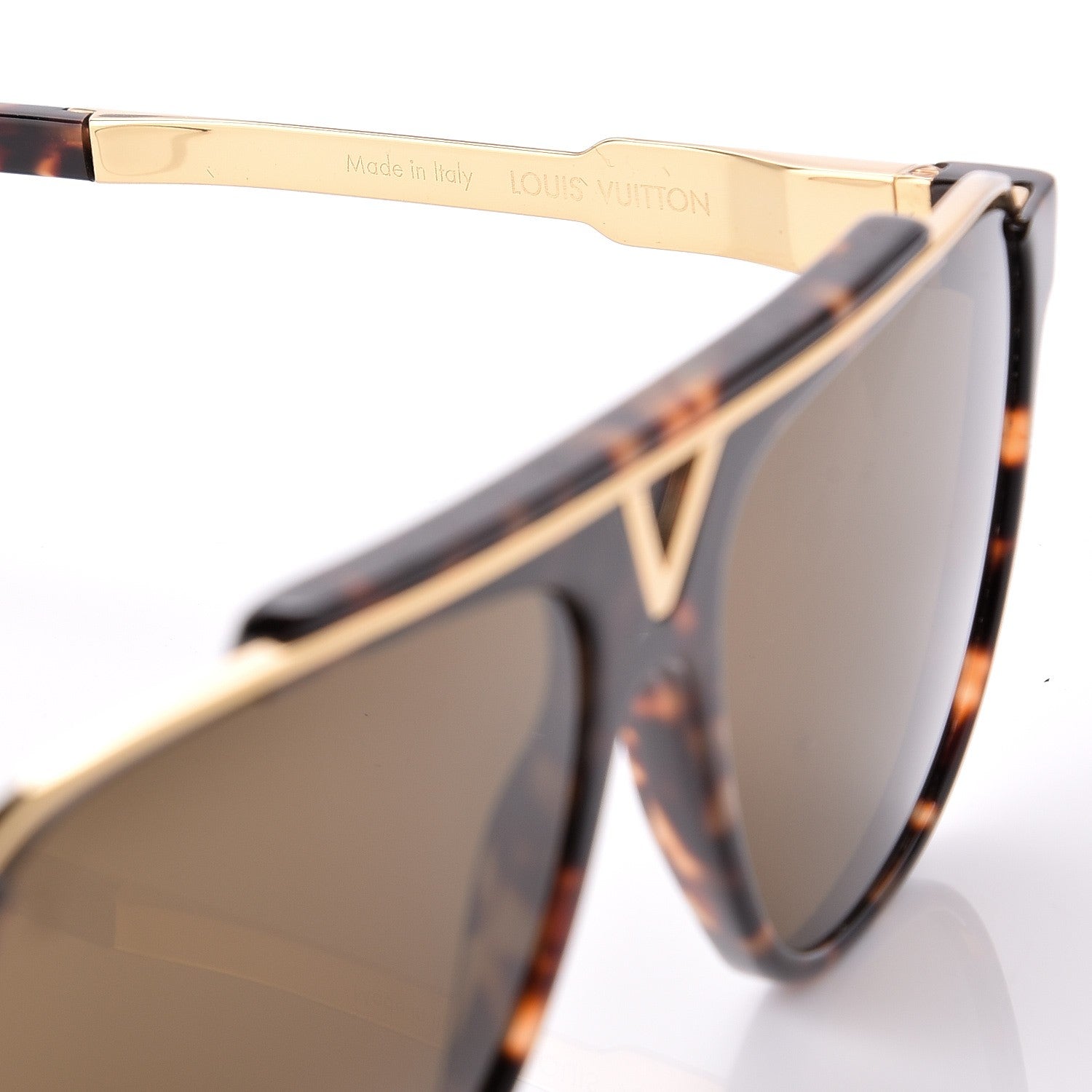 Louis Vuitton Acetate Evidence Sunglasses Z0350W Tortoise 5 of 6