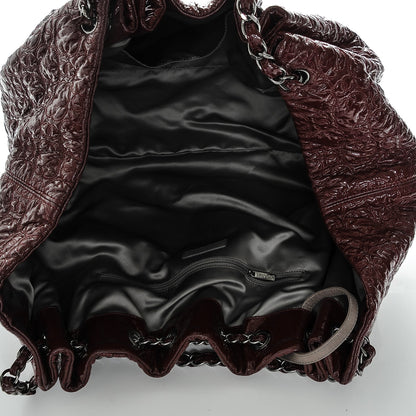 Chanel Vinyl Rock In Moscow Cabas Tote Burgundy 5 of 7