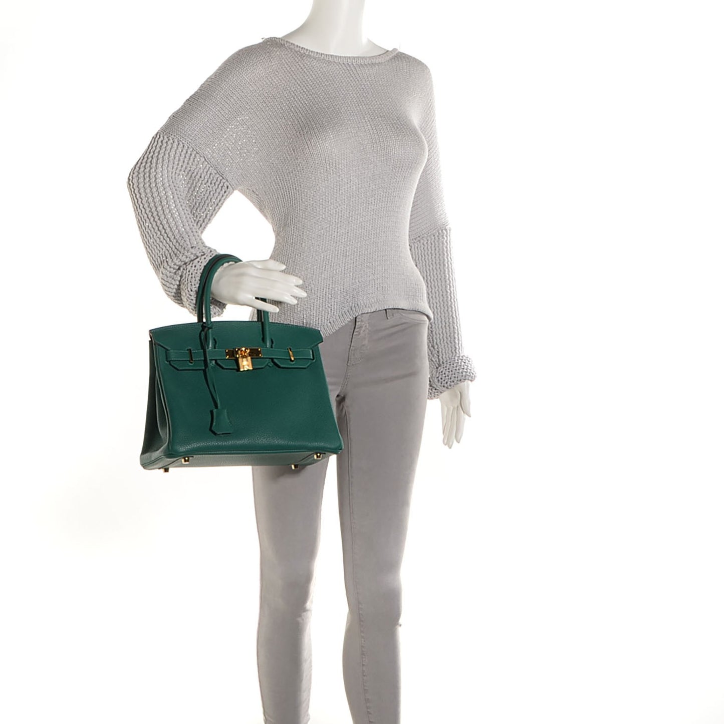 Taurillon Clemence Birkin 30 Malachite