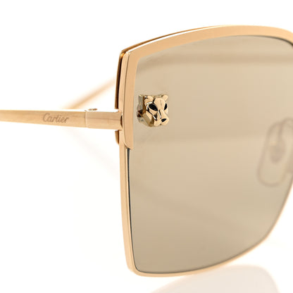 Cartier Panthere De Cartier Square Sunglasses Gold 7 of 8