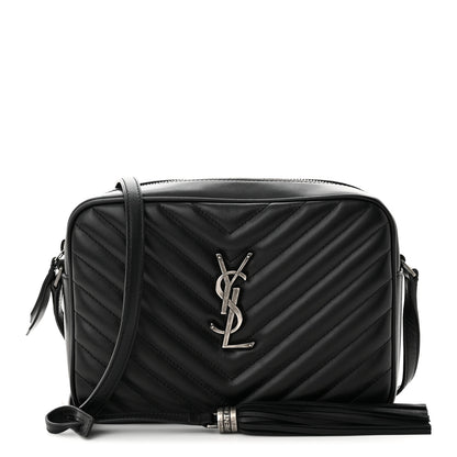 Saint Laurent Calfskin Matelasse Monogram Lou Camera Bag Black 1 of 11