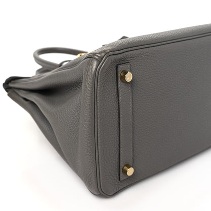 Hermes Togo BIRKIN 30 Gris Meyer 9 of 10