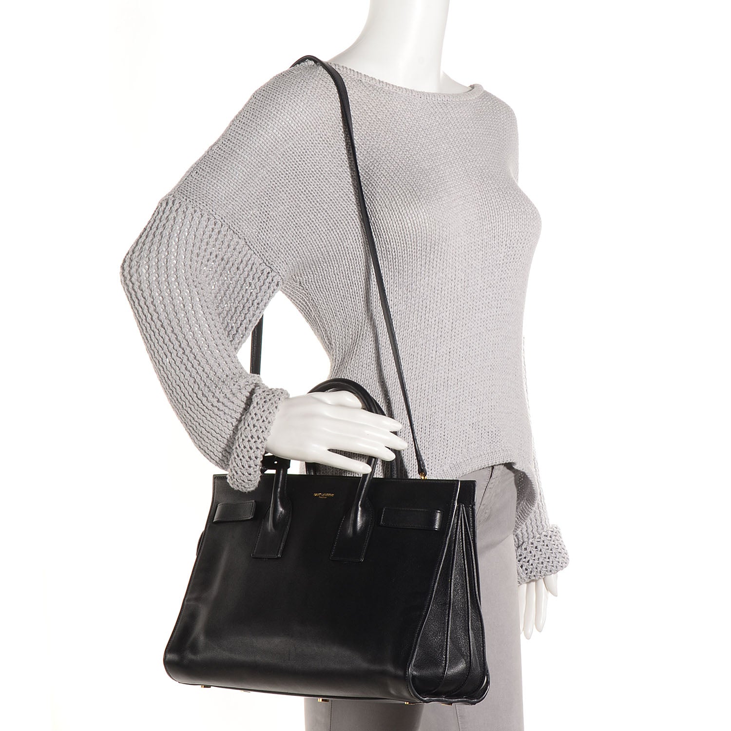 Saint Laurent Calfskin Small Sac De Jour Black 2 of 10