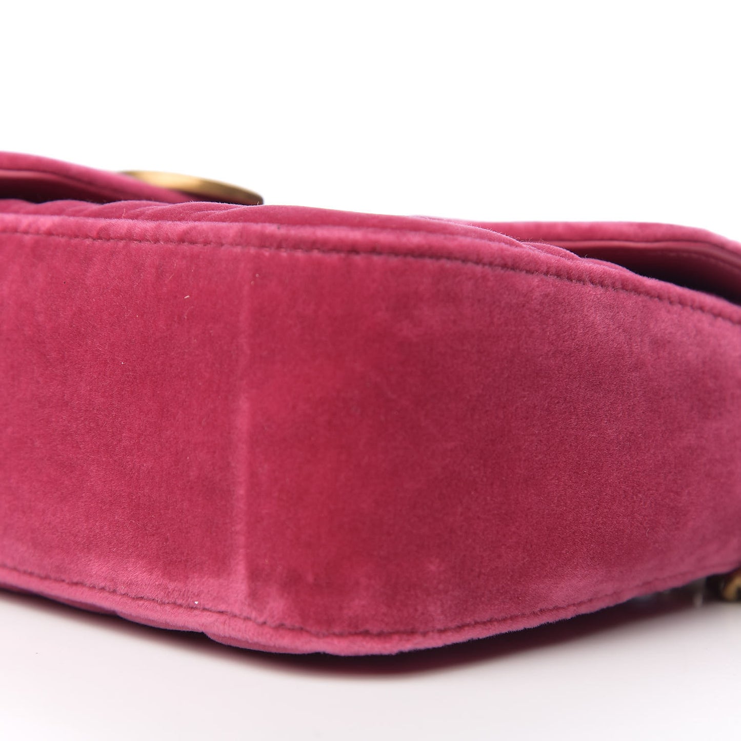 Velvet Matelasse Small GG Marmont Shoulder Bag Light Raspberry Rose