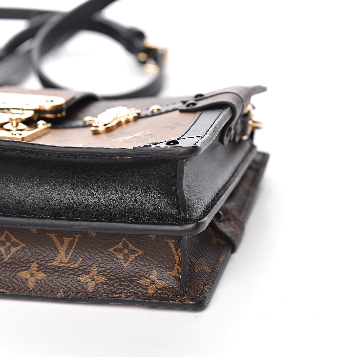 Reverse Monogram Trunk Clutch