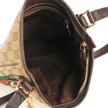 Gucci Monogram Web Jolicoeur Charms Messenger Dark Brown 7 of 7