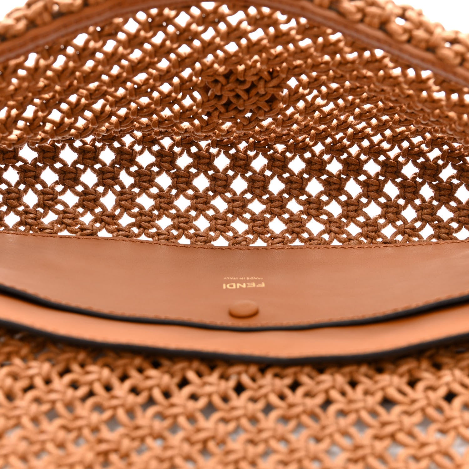 Fendi Crochet Baguette Caramello 8 of 18