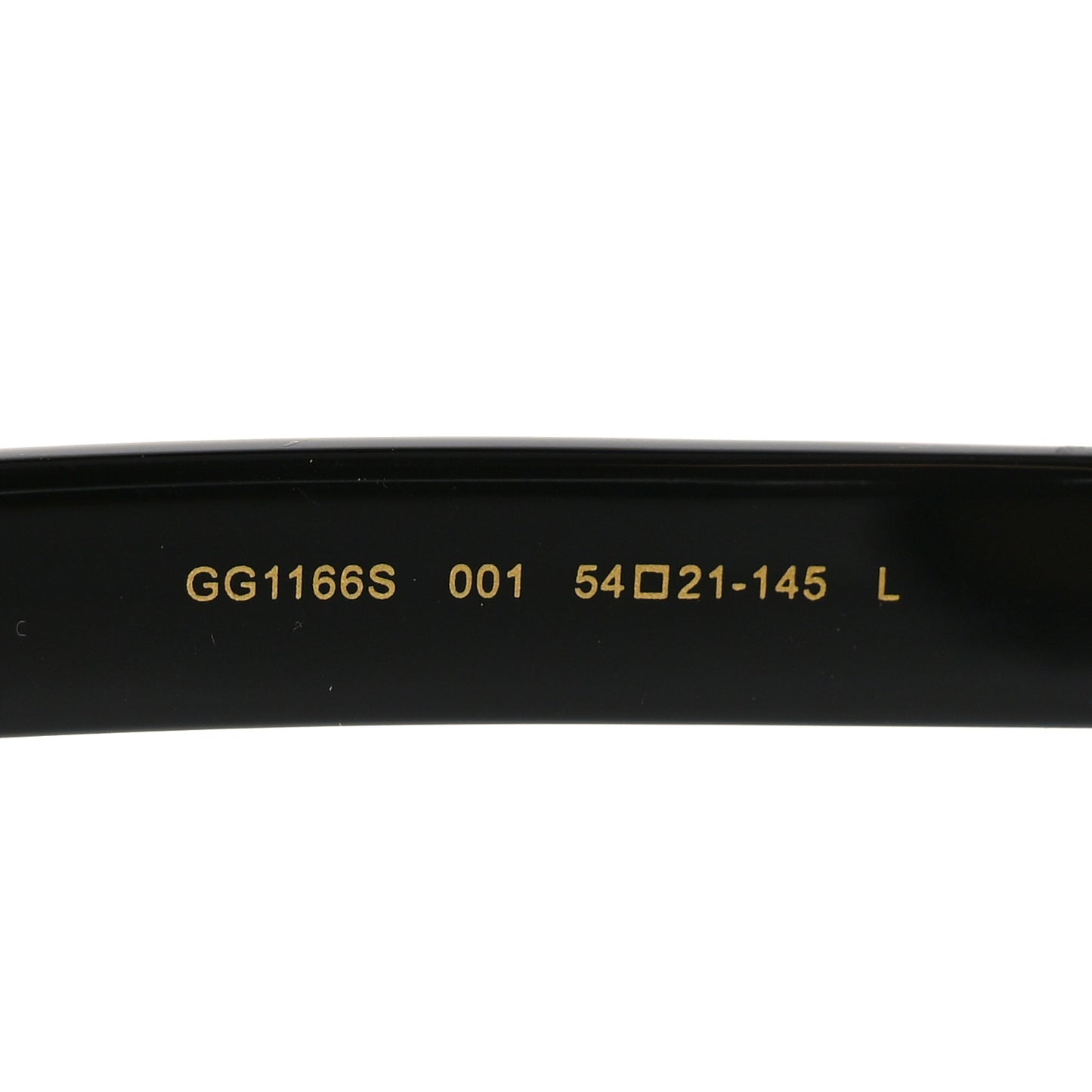 Acetate Rectangle Sunglasses GG1166S Black Beige