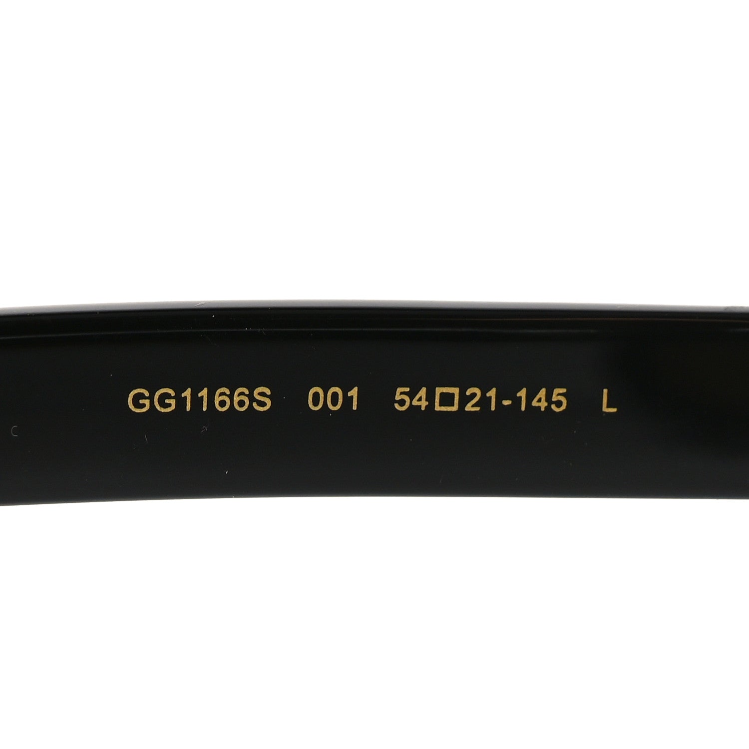 Gucci Acetate Rectangle Sunglasses GG1166S Black Beige 6 of 7