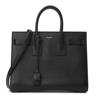 Saint Laurent Grained Calfskin Small Sac De Jour Black 1 of 11