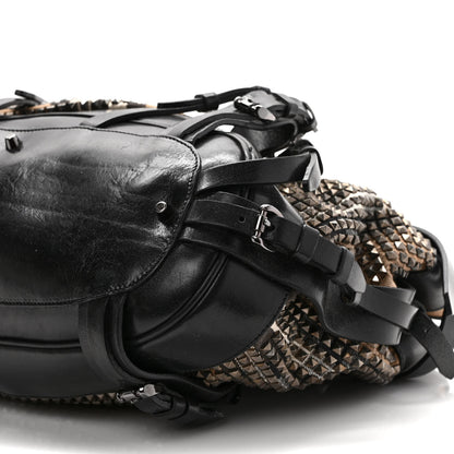 Burberry Calfskin House Check Studded Rowan Black 8 of 8