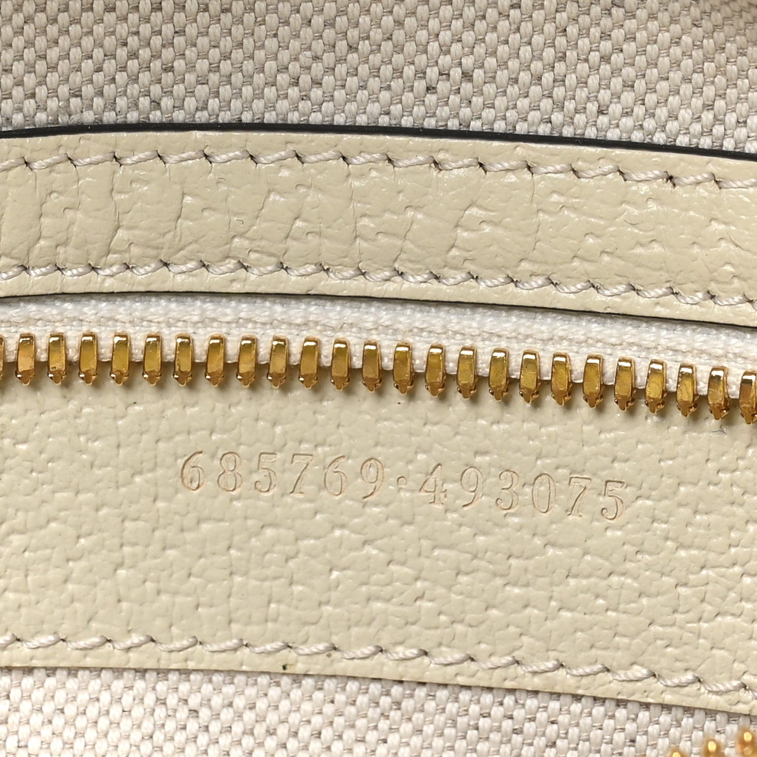 Gucci GG Supreme Monogram Textured Calfskin Web Small Ophidia Day Backpack Beige Ebony Mystic White 8 of 12