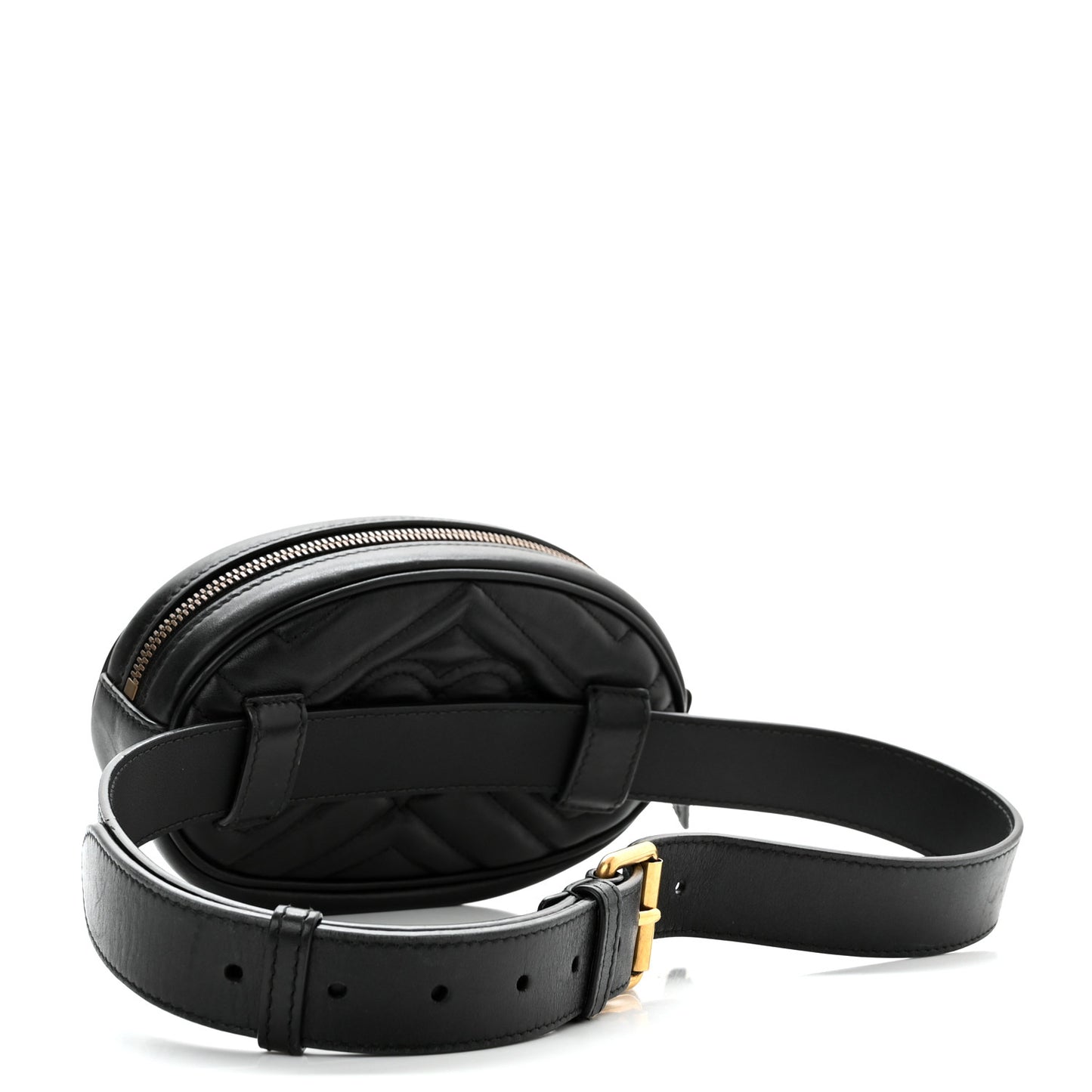 Calfskin Matelasse GG Marmont Belt Bag 85 34 Black