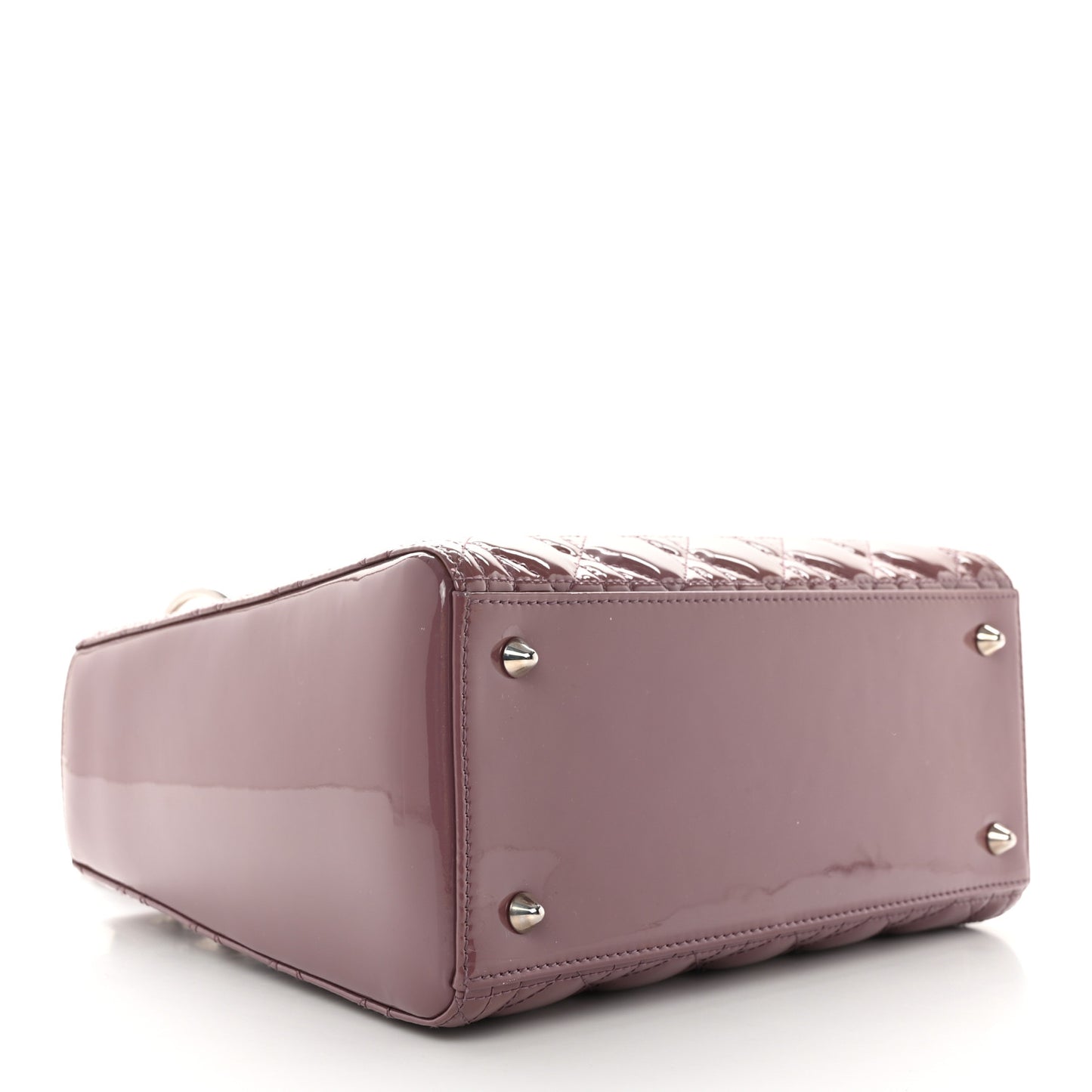 Patent Cannage Medium Lady Dior Purple