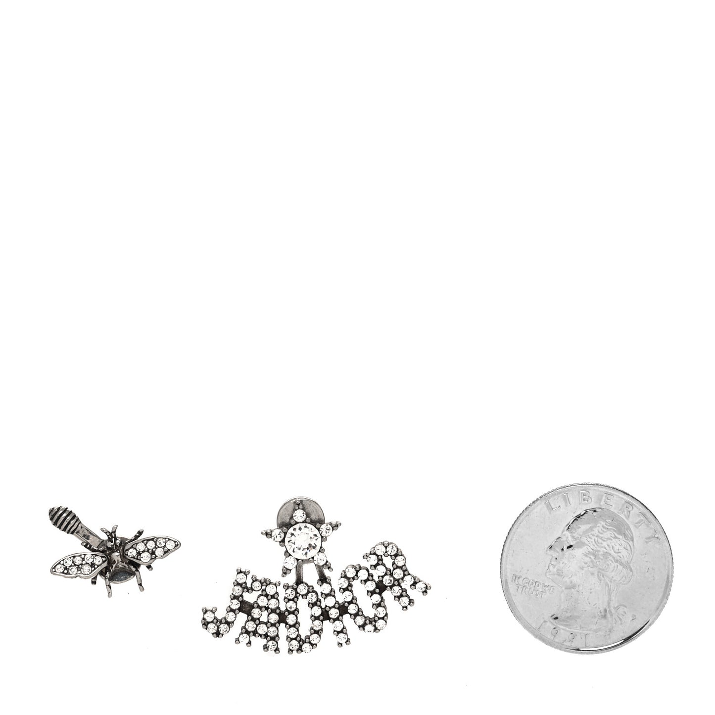 Palladium Crystal J'adior Earrings