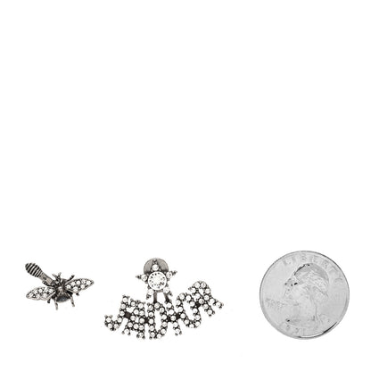 Christian Dior Palladium Crystal J'adior Earrings 2 of 4
