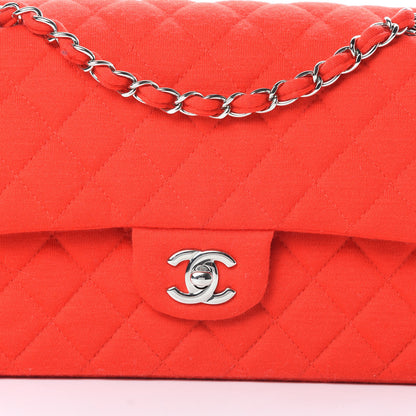 Chanel Jersey Quilted Medium Double Flap Red 8 of 13