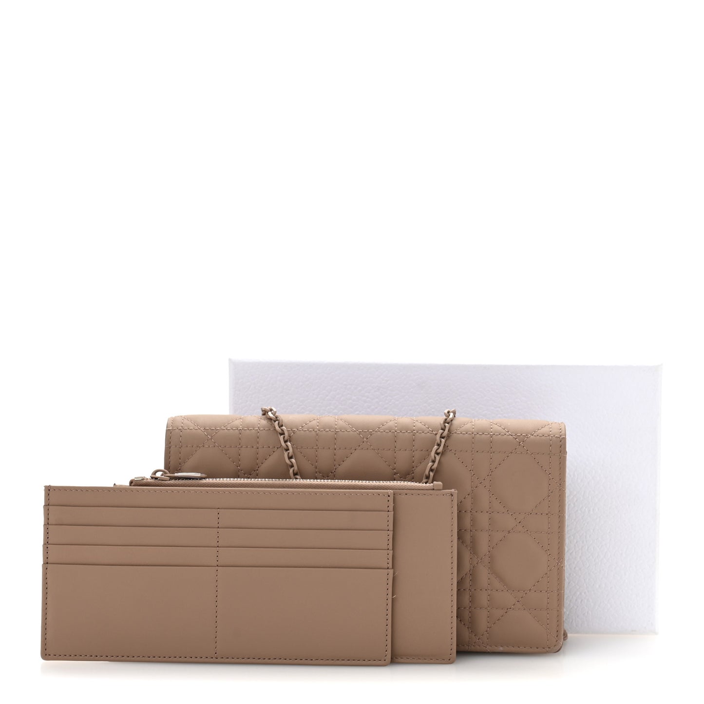 Ultra Matte Calfskin Cannage Lady Dior Clutch Fard