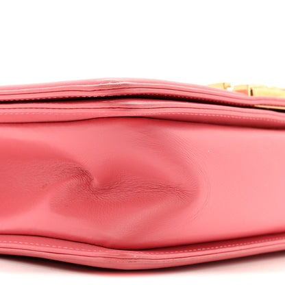 Chanel Lambskin Chevron Quilted Medium Boy Flap Pink 9 of 13