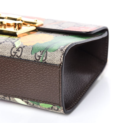 Gucci GG Supreme Monogram Tian Small Padlock Shoulder Bag Beige Multicolor New Acero 9 of 10