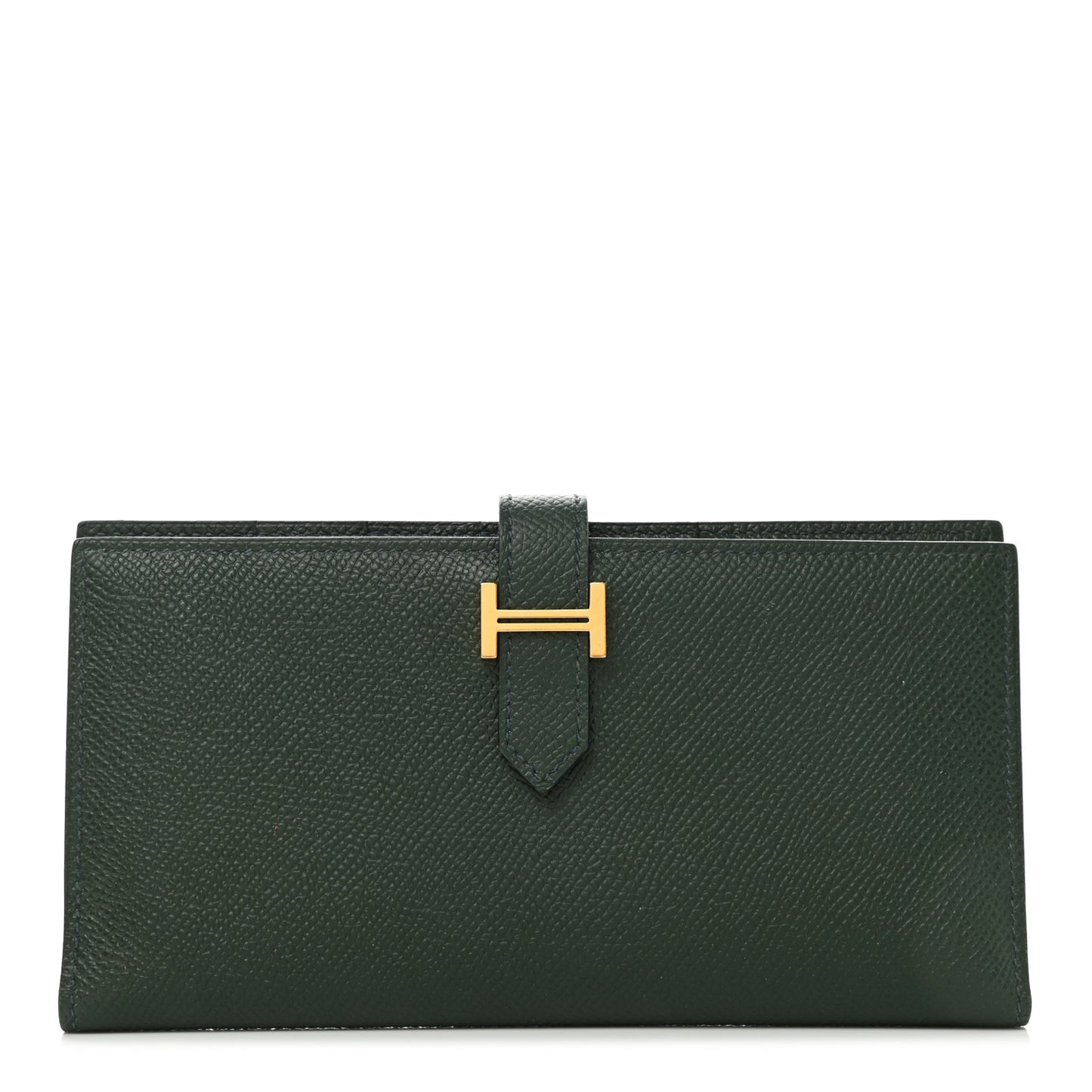 Epsom Bearn Gusset Wallet Vert Anglais