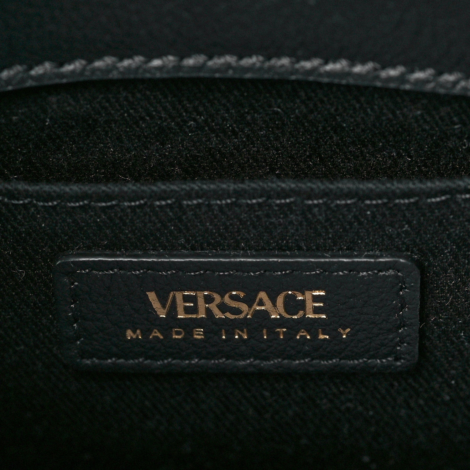 Versace Calfskin La Medusa Small Chain Hobo Bag Black 6 of 9