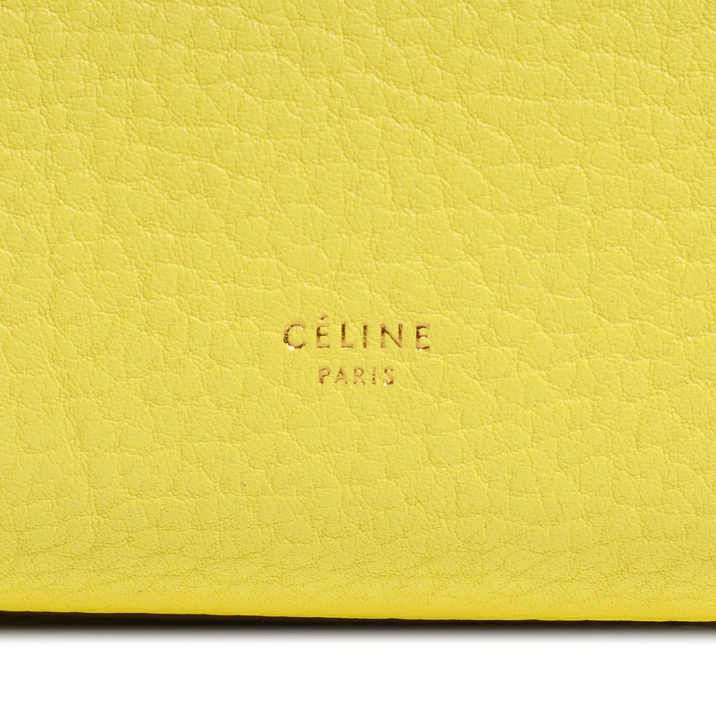 Crisped Calfskin Mini Tie Knot Tote Fluorescent Yellow