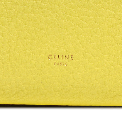 Celine Crisped Calfskin Mini Tie Knot Tote Fluorescent Yellow 9 of 9