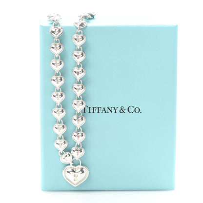 Tiffany Sterling Silver Padlock Heart Link Necklace 6 of 6