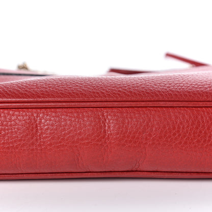 Gucci Pebbled Calfskin Medium Soho Flap Crossbody Tabasco Red 23 of 24