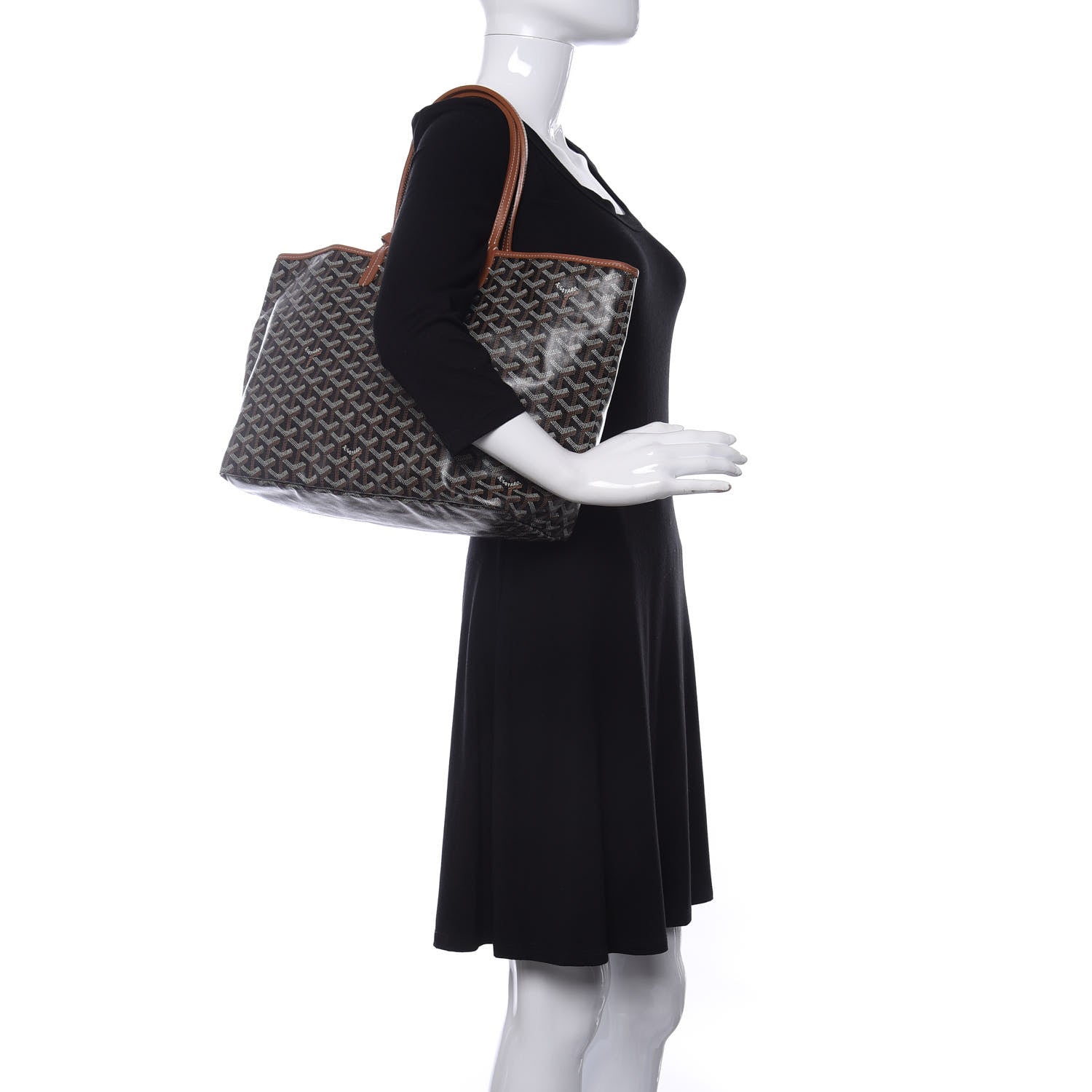 Goyard Goyardine Saint Louis PM Black Gold 2 of 11
