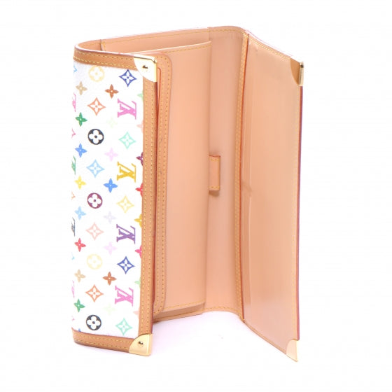 Louis Vuitton Monogram Multicolor Porte Tresor International Wallet White 5 of 7