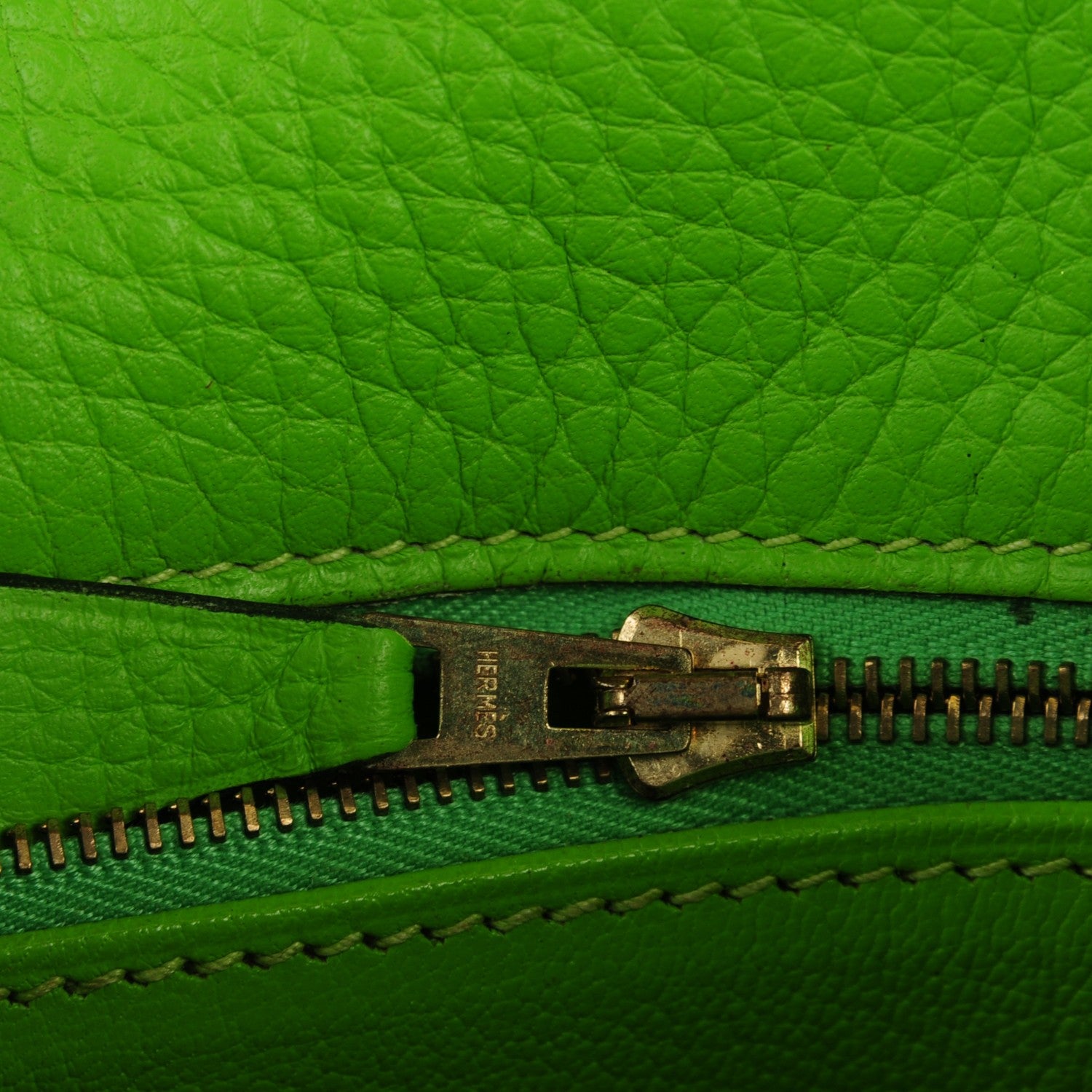 Hermes Taurillon Clemence Kelly Retourne 32 Vert Cru 19 of 24