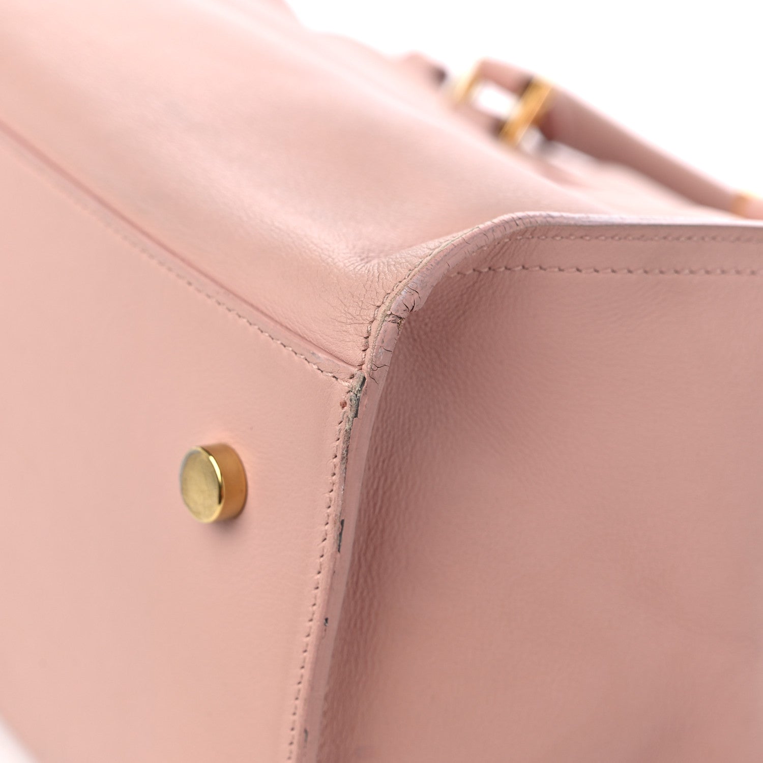 Saint Laurent Calfskin Monogram Small Cabas Pale Blush 10 of 19
