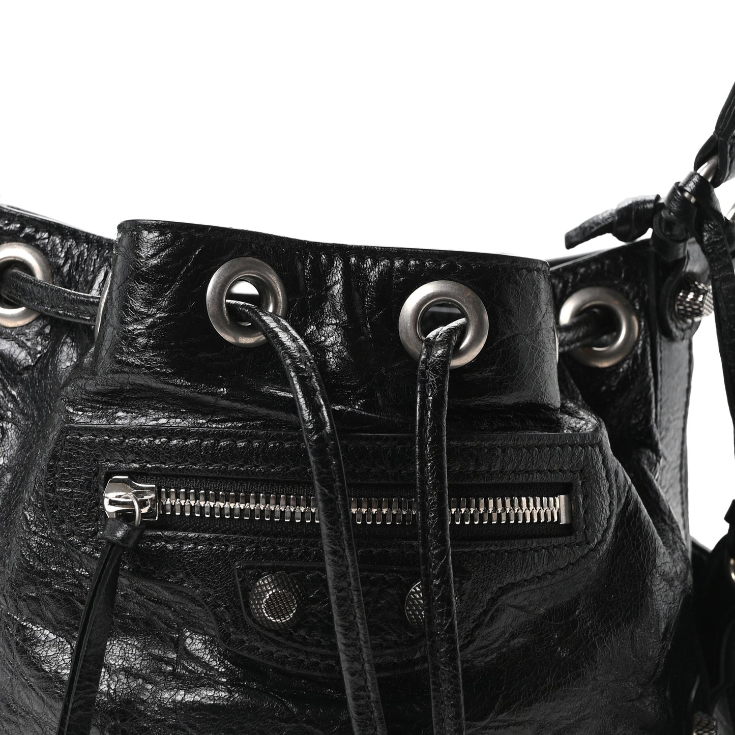 Agneau Arena Le Cagole Bucket Bag XS Black