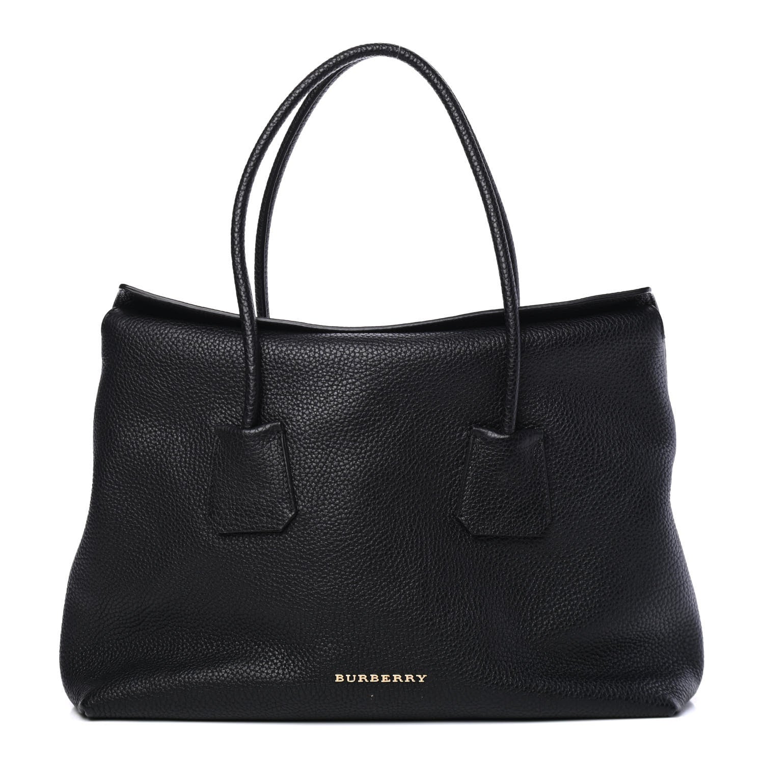 Burberry London Grainy Calfskin Medium Baynard Tote Black 1 of 8