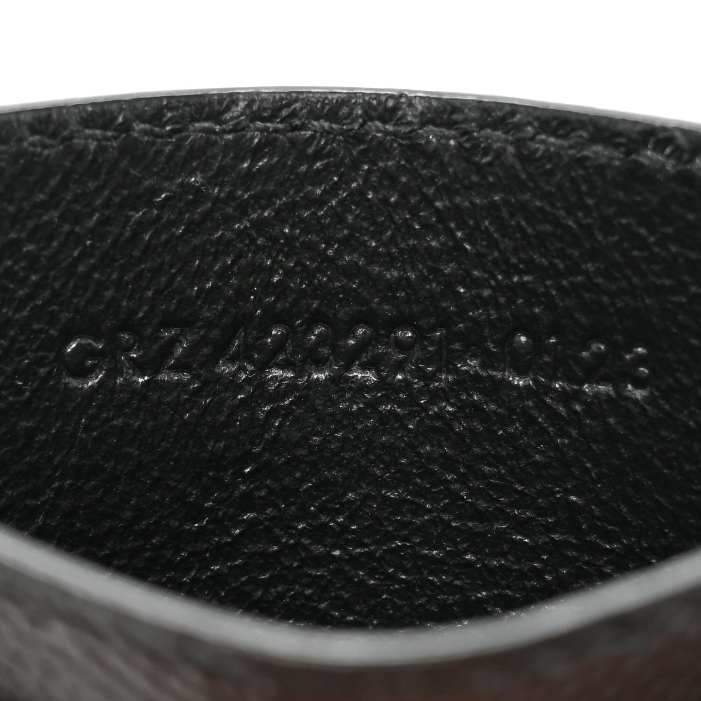 Grain De Poudre Matelasse Chevron Monogram Credit Card Case Black