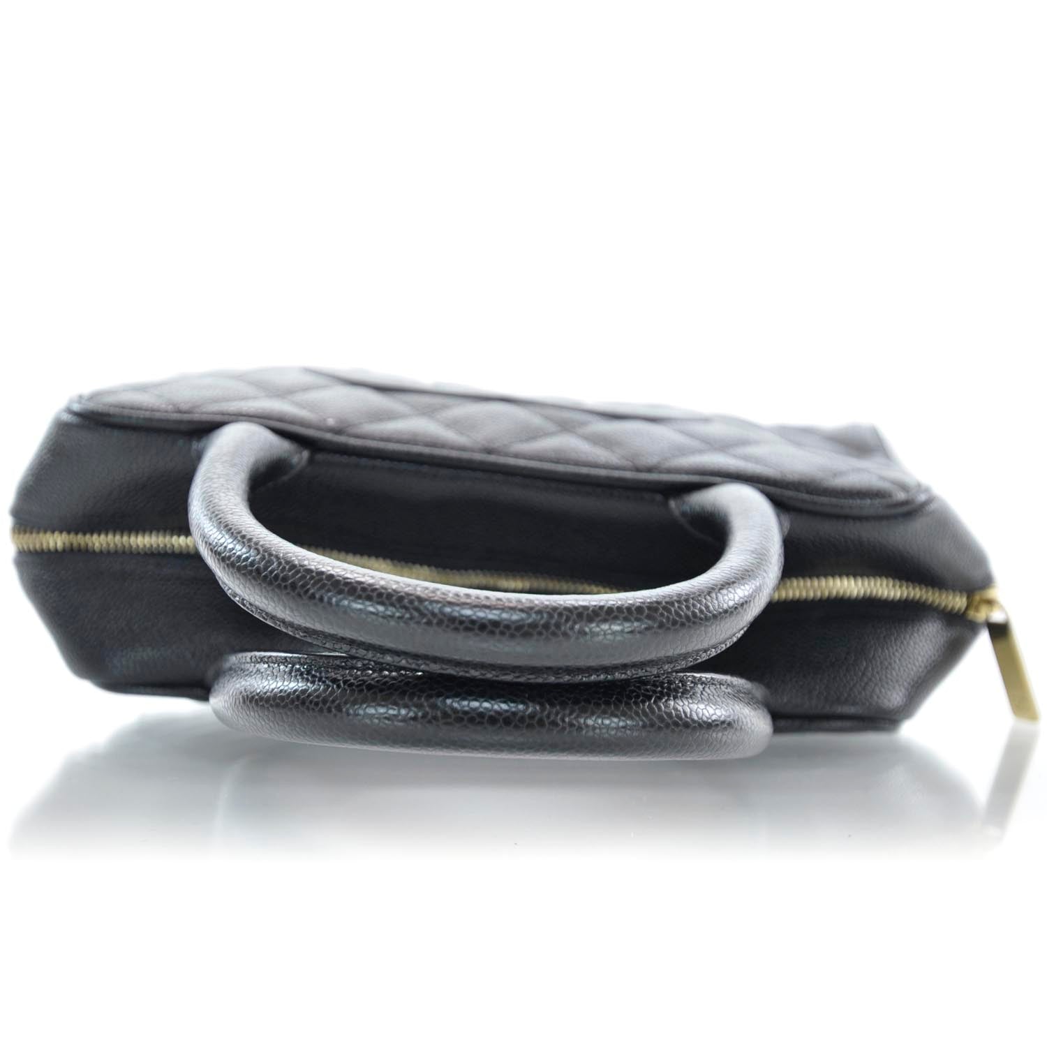Chanel Caviar Small Bowler Black 5 of 9