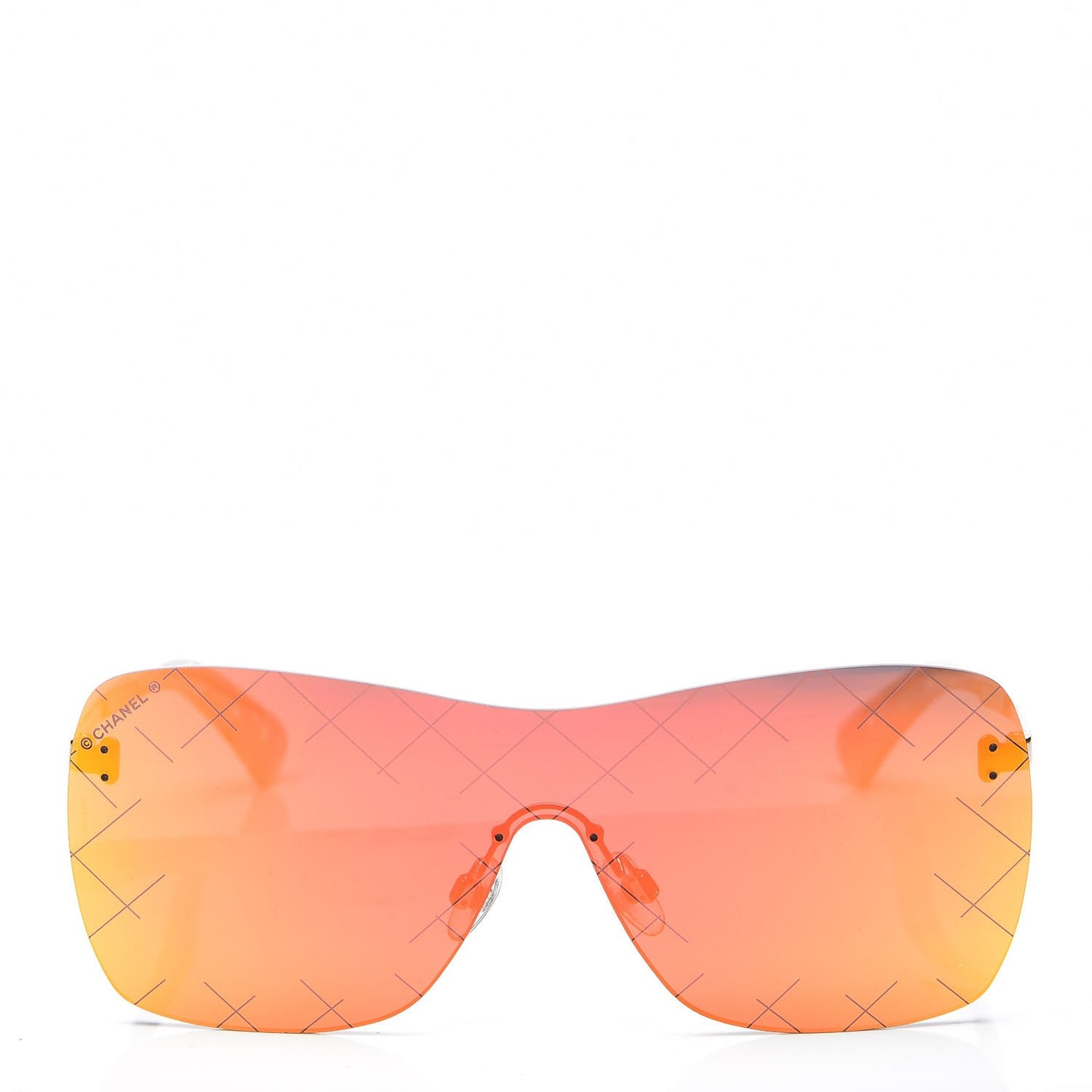 Shield Runway Sunglasses 4215 Silver Red
