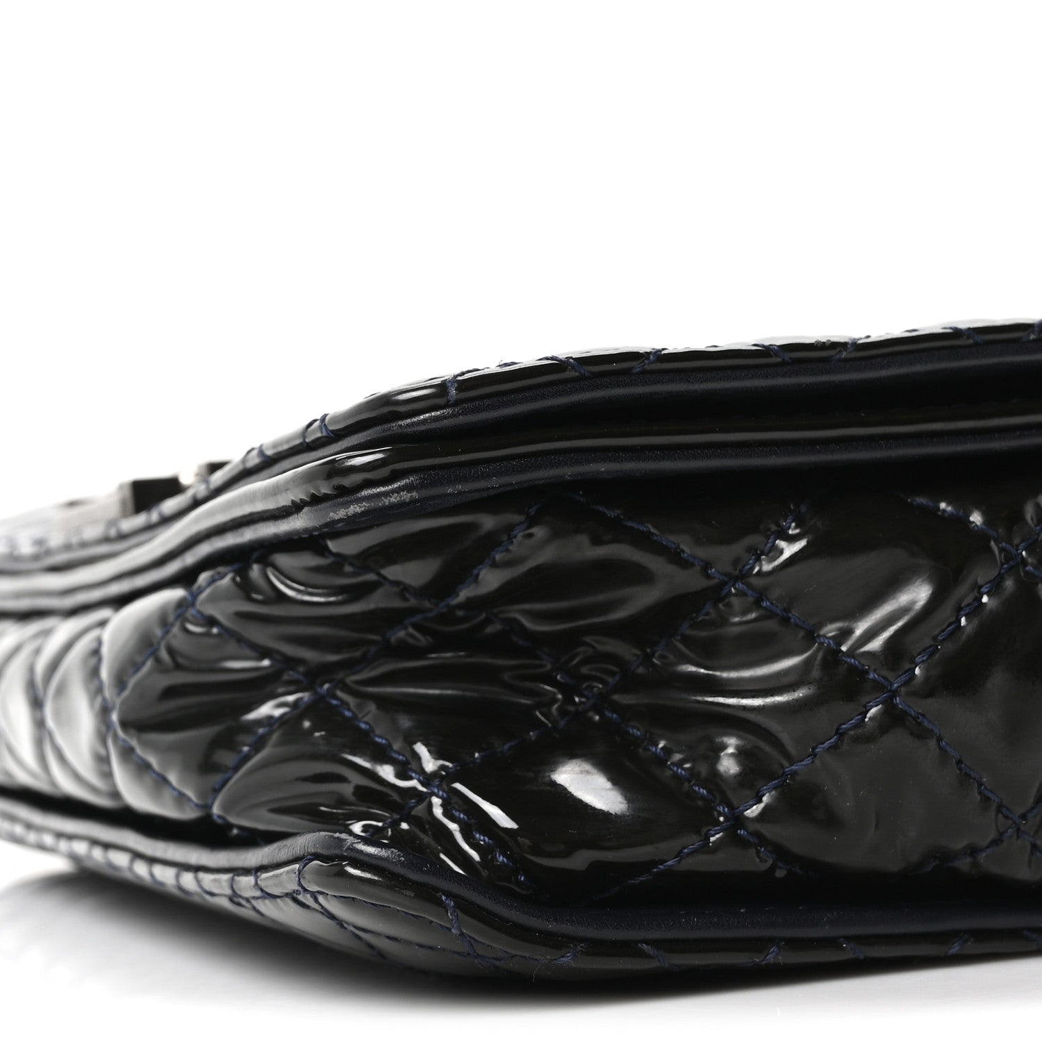 Chanel Patent New Medium Boy Reverso Flap Black 10 of 10