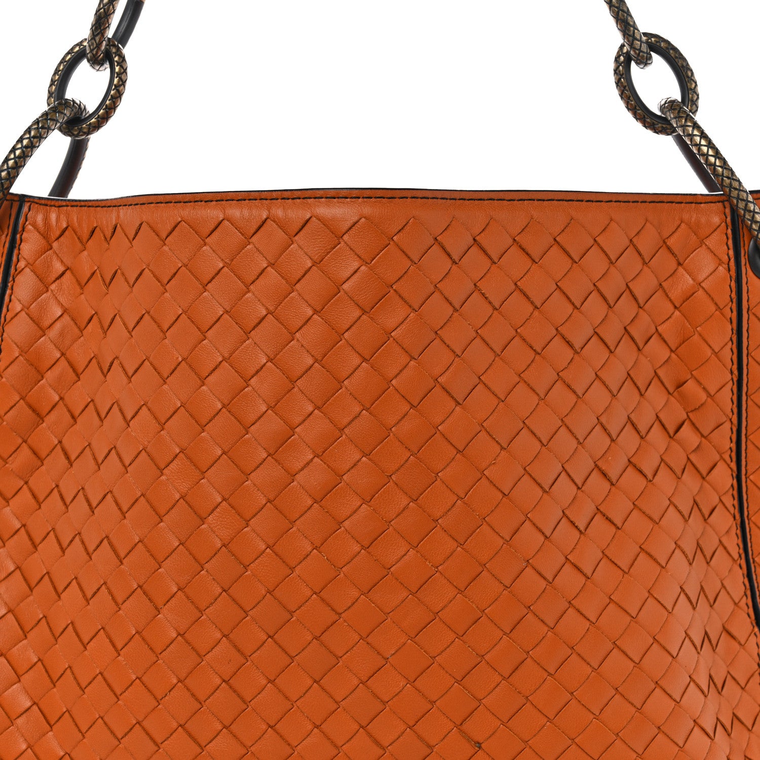 Bottega Veneta Nappa Intrecciato Small Loop Orange 8 of 12