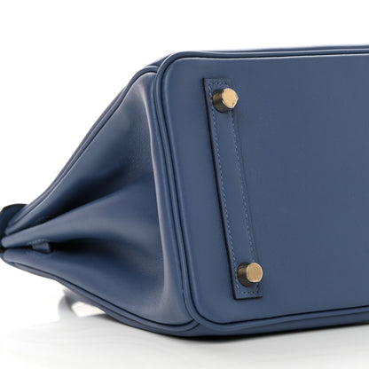 Hermes Swift Birkin 25 Bleu Brighton 9 of 11