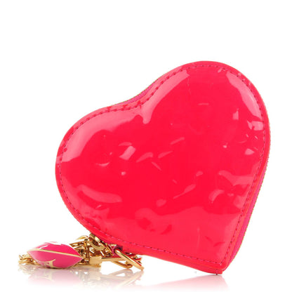 Louis Vuitton Vernis Heart Coin Purse Rose Pop 1 of 8